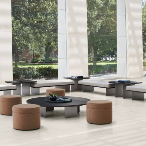 Elevation Bench & Ottoman - 0