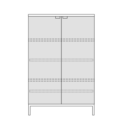Florence Knoll Vertical Storage - 0