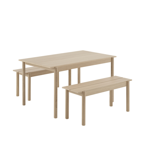 Linear Wood Bench - 3