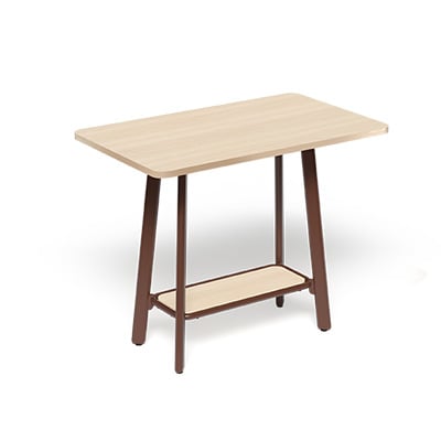 Connection Zone Wood Leg Desk by KI