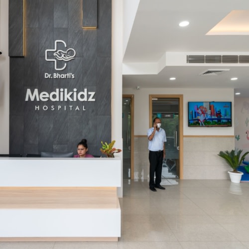 recent Dr. Bharti’s Medikidz Hospital healthcare design projects